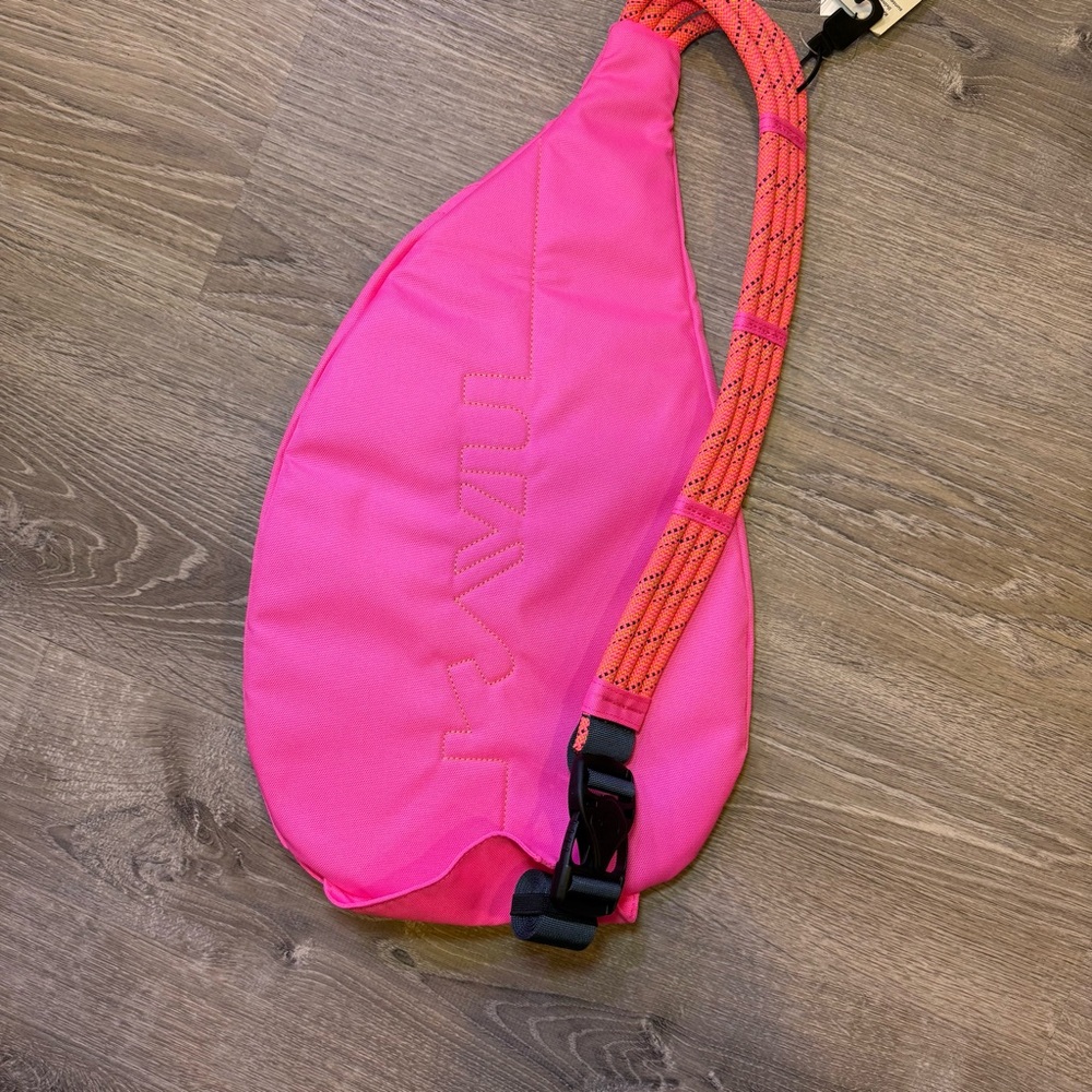 Kavu Vibrant Pink Sling Bag with Orange Details - Picture 5 of 9